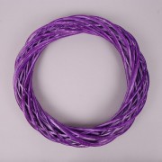 Венок из лозы фиолетовый 40 см. Flora 39034