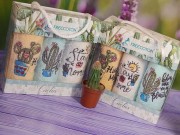 Набор кухонных полотенец By-sonya 30х50 Freecoton cactus 3 шт махра микс цветов хлопок арт. 9983519