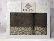 Набор полотенец Sultana Belizza коричневый махровый 2шт арт. 9984373