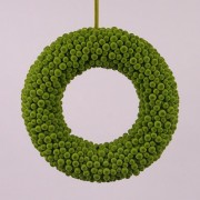 Венок декоративный зеленый 30 см. Flora 21313