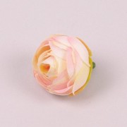 Головка Камелии мини кремово-розовая Flora 22991