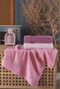 Набор полотенец By-sonya 70х140 Gulcan набор 3 шт розовый хлопок 3шт арт. 9983616