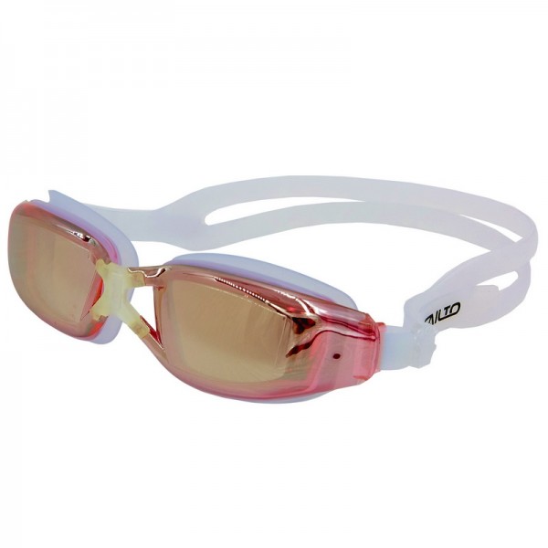 Очки для плавания с берушами Zelart SAILTO 801AF Белый/Розовый