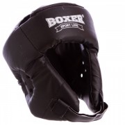 Шлем боксерский открытый с усиленной защитой макушки кожвинил SP-Planeta 2030 L чёрный