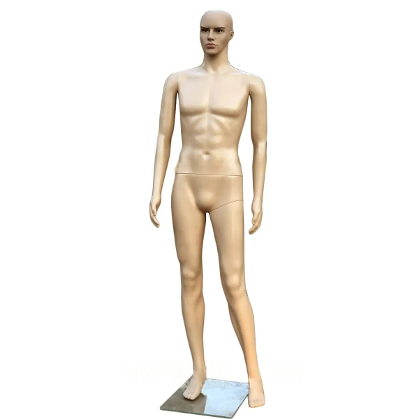 Манекен мужской телесный на подставке М-15