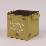 Кашпо Flora металлическое желтое LONDON PARIS NEW YORK 1968 38884
