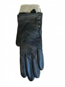Перчатки женские кожаные G-05 р. 8,5 Черный