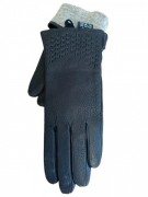 Перчатки женские кожаные S-006 р. 8,5 Черный