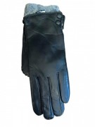 Перчатки женские кожаные G-15 р. 7,5 Черный