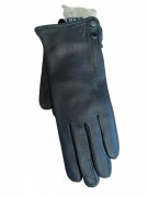 Перчатки женские кожаные S-005 р. 7 Черный