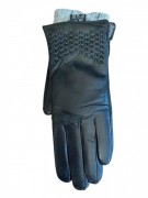 Перчатки женские кожаные G-16 р. 7,5 Черный