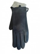 Перчатки женские кожаные S-004 р. 8 Черный