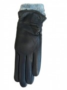 Перчатки женские кожаные S-012 р. 8,5 Черный