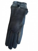 Перчатки женские кожаные S-016 р. 7 Черный