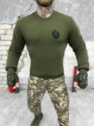 Осенний военный свитер Олива, размер M