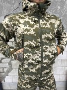 Куртка військова тактична утеплена Софтшелл Піксель, розмір 56