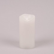 Свеча LED белая Flora D-7,5 см. H-15 см. 26162