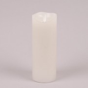 Свеча LED белая Flora D-7,5 см. H-19,5 см. 26158