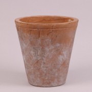 Кашпо керамическое  Flora терракотовое D-20 см. 34427