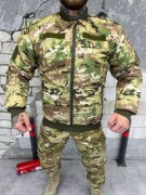 Тактична куртка-бомбер на синтепоні Omni Heat Мультикам, розмір L