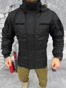 Зимняя тактическая куртка на силиконе грета Черный, размер M