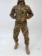 Тактичний костюм софтшел водонепроникний осінь Піксель, розмір 3XL