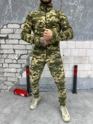 Мужской тактический флисовый костюм Пиксель, размер XL
