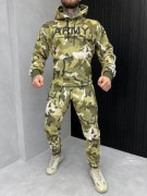 Мужской спортивный костюм Army на флисе Мультикам, размер 2XL