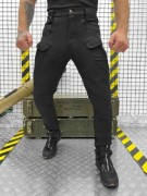 Полицейские брюки утепленные на флисе Черный, размер 3XL