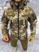 Демисезонная Куртка Soft Shell с флисовой подкладкой Logos-Tac Пиксель, размер L