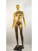 Манекен Hoz женский Сиваян бронзовый с глянцеыми руками и головой ВГ (золото) MN-2844