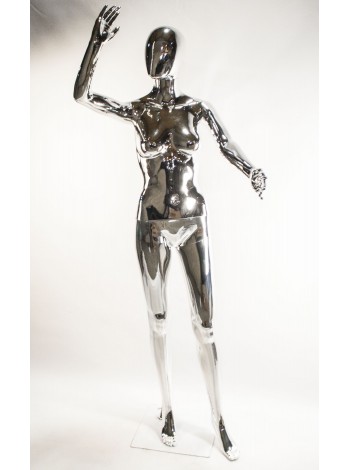 Манекен Hoz жіночий із дзеркальною поверхнею FE-7S (срібло)