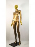 Манекен Hoz  женский Сиваян бронзовый с блестящими кистями и головой ВГ (золото) MN-2845