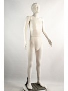 Манекен Hoz пластиковый в полный рост белый девочка-подросток на подставке MN-3437