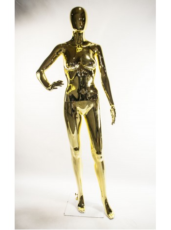Манекен Hoz жіночий із дзеркальною поверхнею FE-11G (золотий)