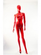 Манекен Hoz женский гипсовый лакированый красный безликий Q-062-12