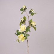 Ветка Розы кремово-зеленая Flora  71277