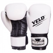 Перчатки боксерские кожаные SP-Planeta VL-2210 10 унций белый