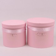 Комплект розовых коробок для цветов 2 шт. Flora 41449