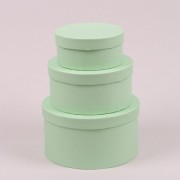 Комплект зеленых коробок для цветов 3 шт. Flora 38253