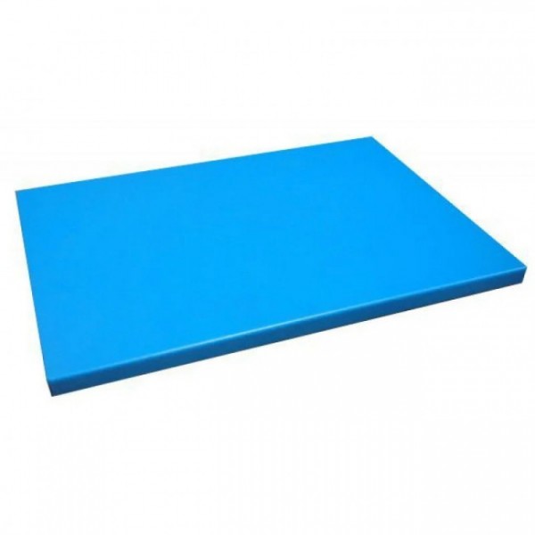 Доска разделочная гладкая синяя 60x40x2 см Helios 7922 пластик