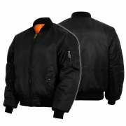 Двостороння куртка-бомбер mil-tec ma1 style 10403002 black M