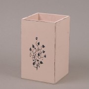 Кашпо деревянное персиковое   Flora 1113