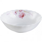 Салатник 18 см S&T Рожева Орхідея білий склокераміка арт. 30060-61099