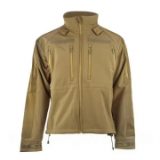 Куртка soft shell вітро-волого непроникна з капюшоном mil-tec scu14 10859005 coyote L
