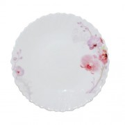 Тарелка десертная 19 см S&T Розовая орхидея стеклокерамика арт. 30070-61099