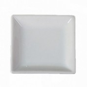 Соусник квадратний 75мм Helios HR1557 білий, фарфоровий