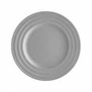 Тарелка десертная 20 см Ambition Wave светло серый керамика арт. 705134