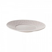 Тарелка десертная 20,5 см Ambition Glamour светло серый фарфор арт. 29165
