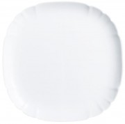 Тарелка обеденная 25,5 см Luminarc Lotusia квадратная белая стеклокерамика арт. H1372FR